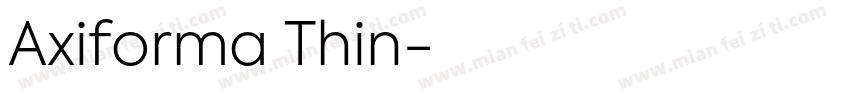 Axiforma Thin字体转换
